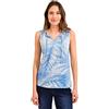 Cecil B320048 Top Estivo Floreale, Blu Tranquillo, XXL Donna