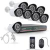 BES Kit Videosorveglianza 8 Telecamere 37 Led DVR App JORTAN 8 Canali Telecamere