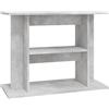 vidaXL Supporto Acquario 80x35x60 cm Legno Multistrato Grigio Cemento