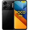 Xiaomi Poco M6 - Smartphone de 6+128GB, Pantalla AMOLED de 6.79" 90Hz FHD+, MediaTek Helio G91-Ultra, Cámara de 108 MP, 5030 mAh Black