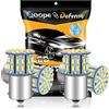 Defvnsy P21W 1156 BA15S Lampadina LED, 6500K Super Luminoso Bianco 12V Lampadine per 1141 1003 7506 Luce di Retromarcia, 3014 50SMD Lampadine Interna per Auto, RV, Rimorchi, Barche, Cortili (4pz)