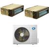 Diloc Condizionatore canalizzato dual split 12000+12000 Btu Diloc Over A++ D.OVER218 R32 inverter