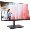 LENOVO Monitor PC 23.8 Quad HD Display LED 2560 x 1440 Pixel Luminosità 300 cd/m2 Risposta 6 ms HDMI DisplayPort colore Nero - 63B4GAT6EU ThinkVision P24q-30