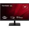 Viewsonic Monitor PC 24 Full HD Display LED 1920 x 1080 Pixel Luminosità 250 cd/m2 Risposta 1 ms HDMI DisplayPort colore Nero - VA2408-MHDB