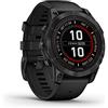 Garmin fēnix 7 Pro Solar, Smartwatch, Ricarica solare, 47mm, Torcia LED, Touchscreen 1,3, +30 Sport, GNSS multi-band, SpO2, Mappe, Musica, Garmin Pay, Autonomia 22 giorni (Slate Gray & Black)