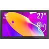 Atlantis Land A05-T27A-VHDM TV e monitor portatile Nero 68,6 cm (27") LED 1920 x 1080 Pixel
