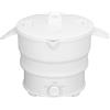 Naroote Fornello Elettrico Pieghevole di Viaggio, Applicazione Elettrica Piegante del Fornello Elettrico Multifunzionale del Silicone del Commestibile 1.2L Ampia con Lo Scaffale del