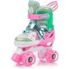 meteor Pattini a rotelle discoteca skate - Roller Parallel 4 ruote - Pattini da pattinaggio in quad per bambini Adolescenti e adulti - Taglia regolabile