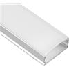 V-TAC PROFILO ALLUMINIO SILVER PER STRISCIA LED SATINATA 2000X17,4X7MM VT-8157-LED10321
