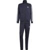 adidas Uomo Basic 3-Stripes Tricot Track Suit, Legend Ink/White, L Short