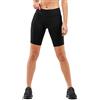 2XU Run Mid-Rise Dash Compression Shorts-WA6182b, Shorts Women's, Black/Silver Reflective, XS