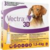 Vectra 3d Giallo Spot-On Cani Da 1,5 a 4kg 3 Pipette Monodose