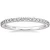 Zakk Eternity Anello da donna in argento 925 con zirconi pieni anelli di fidanzamento fedi nuziali 2 mm (Argento,53 (16.9))