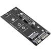 ASHATA Scheda Riser da M.2 NGFF a SATA, Disco Rigido SSD da M.2 NGFF a SATA 22PIN, Scheda Riser con Adattatore per Prestazioni stabili, Scheda convertitore SSD
