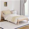 homiuse Telaio Letto in Legno Massello di Pino 90x200 cm Struttura Letto Sommier Letto Singolo Matrimoniale Moderno Letto A Doghe Con Testiera Confortevol Telaio Robusto Stile Moderno