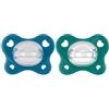 Chicco Gommotto Dual Soft, Ciuccio in Silicone 16-36 Mesi, Bicolore, Set di Gommotti con Doppia Morbidezza, Supportano la Respirazione e Favoriscono il Corretto Sviluppo della Bocca, 2 Pezzi, Bimbo
