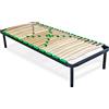 EvergreenWeb RETE LETTO A DOGHE IN LEGNO ORTOPEDICA MANGO 90x200 cm