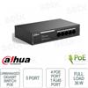 Dahua SG1005LP - Switch Unmanaged Gigabit PoE - 5 Porte 4 Porte PoE - 1 Porte RJ45 - Dahua