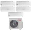 Ariston Climatizzatore Condizionatore Ariston Penta Split Inverter serie PRIOS 9+12+12+12+12 con PENTA 121 XD0C-O R-32 Wi-Fi Optional 9000+12000+12000+12000+12000