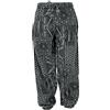 GURU SHOP Stonewash Pantaloni da yoga Unisex Cotone Goa Pantaloni con Stampa Allover - Cachi Uomo Cotone Pantaloni Abbigliamento Alternativo, nero/grigio, 58
