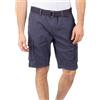 riverso RIVJoko, pantaloncini cargo da uomo con cintura, vestibilità normale, pantaloni corti, estivi, elasticizzati, navy, beige, verde, grigio, S, M, L, XL, XXL, 3XL, 4XL, 5XL, Legno di frassino