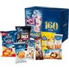 Riso Scotti Box 32 Snack Dolci e Salati in Monoporzione Gemme di Riso, Biscake, Cannoli di Riso, Croccante Arachidi, Brownie, Cookie, Snack Barbecue e Paprika per ogni Occasione, Idea Regalo