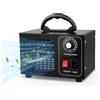 Vehoukli Generatore Di Ozono 60000 Mg/Ora,Ozonizzatore Con 60 Min Timer,Macchina Ozono Alta O3,Purificatore D'Aria Deodorante Per Auto,Appartamento,Ufficio,Garage