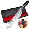 Astylway Coltello da cuoco Starter 20cm Coltelli da Cucina domestico 5Cr15MoV Coltello da Cucina multiuso forgiato a mano Coltello universale tagliente Coltello da carne con manico in legno