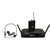 Woodbrass Sistema microfonico wireless UHF Cuffia o microfono a cravatta leggero, pratico e discreto per Karaoke, professionisti, DJ, intrattenimento, matrimoni, conferenze (UHF-1HL-F1 - Banda F1: 863 MHZ)
