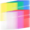 ZCZN Cartellina A4 in Plastica, Porta Documenti in 6 Colori Brillanti