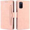 HualuBro Cover per OPPO A72, Flip Cover Portafoglio in PU Pelle a Libro Magnetica Antiurto TPU Case Custodia per OPPO A72 / OPPO A52 / OPPO A92 Cover - Rosa