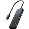 ANYPLUS USB C Hub, 4 Ports USB 3.0 Hub Splitter with 5Gbps Data Transfer, USB C Splitter for Type C MacBook, Mac Pro, iMac, Surface, XPS, Flash Drive, Mobile HDD