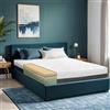 TANHK Materasso Matrimoniale 160 x 195 Hypersoft Memory 100% Made in Italy | Supporto Ortopedico a Doppio Strato | Elevata Traspirabilità, AirFoam | Sfoderabile