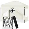 Laneetal Gazebo 3x3 Pieghevole Impermeabile, Pergolato da Giardino, Gazebo da Esterni, con Pareti Laterali Rimovibili, Protezione dal Sole, per Feste e Campeggio, Borsa per il Trasporto, Beige