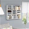FIRBNUS Mensole Da Muro Design 90x16x78 cm Mensole Cameretta Cubi Da Parete Libreria Scaffale Mensole Angolari Per Muro Libreria Verticale Bianco