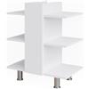 Vicco mobile sottolavabo per bagno Fynn, Bianco, 60 x 70 cm con 6 ripiani