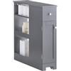 SoBuy Carrellino Salvaspazio Mensola nicchia 20cm con ruote Mensola cucina Mobile porta carta Grigio 20x65x70cm BZR106-DG