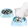 KLLJ Ciotola Anti Ingozzamento per Cani e Gatti - Alimentazione Lenta, Anti-scioglimento, Slow-Eating Bowl per Lenta Assunzione
