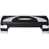 HOMCOM Stepper da Aerobica Regolabile in Altezza 10-15-20 cm Antiscivolo, Nero e Grigio