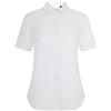 VELILLA 405025s Camisa Oxford Dtretch Manga Corta Mujer Color Blanco Talla XS Camicia Stretch Manica Donna, Bianco