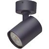 Oktaplex lighting Oktaplex Bora faretto da soffitto 1 fiamma GU10 LED spot bar 230V orientabile spot a parete nero