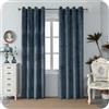 GIRASOLE HOME Coppia Tende Adelaide Morbide Oscuranti Termiche in Velluto 2 Pannelli da 140x240cm con Occhielli, Grigio