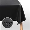 Segus Tovaglia da Esterno, Tovaglia Plastica 140X220, Tovaglia Impermeabile in Pvc, Tovaglia Antimacchia per Feste, Compleanni Dei Bambini, Matrimonio (Nero)