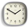 Jones Clocks® Sprite Orologio a parete | Orologio quadrato moderno retro arrotondato | 25cm | Grigio | Numeri facili da leggere | Perfetto per cucina o ufficio