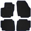 MOTOS M MOTOS Tappetini auto Velours Standard per auto compatibili con Ford Mondeo IV 2007-2014 - Standard, Tessuto, Blu tappetino auto - Provate un nuovo comfort di guida con un set di tappetini in velluto