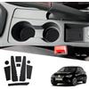 Ruiya per Seat Ibiza Arona 2018-2023 2024 Antiscivolo Interno Tappetini, Arona Tappetini in Gomma per Auto Tappetino Bracciolo Protezione Scanalatura Porta Interni Tappetini Gomma Accessori Arona