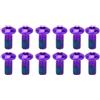 HERCHR Viti del Rotore del Disco in Acciaio, 12 Pezzi Bulloni del Rotore del Freno a Disco Impieghi Gravosi Accessori per Ciclismo per Mountain Bike MTB (Viola)