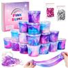 pearoft Slime per Bambini 6 8 10 12 Anni, Regalini Fine Festa Compleanno Giochi Bimba 5 7 9 11 Anni Idea Regali Kit Slime Fluffy Regalo Bambina 6-10 Anni Femmina Antistress Bambini Soft & Stretchy Set Slime