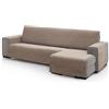 ECOMMERC3 | Copridivano con chaise longue, per bracciolo destro, dimensioni schienale 240 cm, colore: lino, morbido, 100% Made in Spain