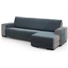 ECOMMERC3 | Copridivano con chaise longue, per bracciolo destro, dimensioni schienale 240 cm, colore: grigio scuro, morbido al tatto, 100% Made in Spain